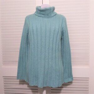 Jones New York Long Line Chunky Ribbed Knit Turtleneck